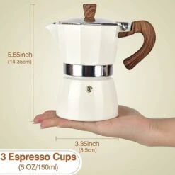 Stovetop Espresso Maker, 3 Espresso Cups Moka Pot - 5 Oz (150ML) Manual Cuban Coffee Filter Maker Premium Aluminum Mocha Italian Espresso Greek Coffee Maker Brewer Filter 7 Stovetop Espresso Maker, 3 Espresso Cups Moka Pot - 5 Oz (150ML) Manual Cuban Coffee Filter Maker Premium Aluminum Mocha Italian Espresso Greek Coffee Maker Brewer Filter -Small Appliances Store 60700474 3
