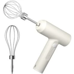 Electric Egg Beater With Two Wire Beaters Food Beater 3 Speed Whisk Vertical Cordless Hand Mixer With Egg Separator For Cake Egg Custard Cooking