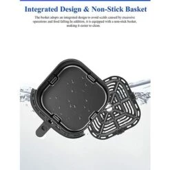 Proscenic T22 Air Fryer With 13 Presets & Shake Reminder, Oil Free Air Fryer 5L, Low-Noise, Compatible With APP & Alexa, 100+ Online Recipes, LED Touch Screen, Non-Stick Basket, 1700W -Small Appliances Store 61309884 5