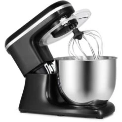 7L Stand Mixer Stainless Bowl Cake Mixer Electric 6 Speed Settings Food Mixer Machine Kitchen Mixer For Baking With Dough Hook, Whisk,Beater, Splash Guard Black 7 7L Stand Mixer Stainless Bowl Cake Mixer Electric 6 Speed Settings Food Mixer Machine Kitchen Mixer For Baking With Dough Hook, Whisk,Beater, Splash Guard Black -Small Appliances Store 62870236 3