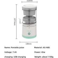 45W Mini Portable Electric Juicer Juicer Machine USB Rechargeable Multifunction Home Juicer -Small Appliances Store 65910718 4