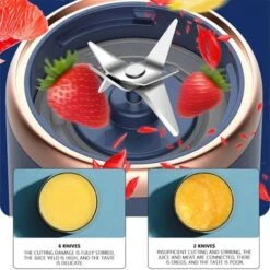 Juice Machine, Portable Automatic 6 Blade Juicer, USB Charger, Kitchen Supplies -Small Appliances Store 65910778 3