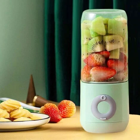 Juice Machine,Portable Electric Juicer,Smoothie Blender,6 Knives,Mini Blender,USB Rechargeable,500ML,Green 1 Juice Machine,Portable Electric Juicer,Smoothie Blender,6 Knives,Mini Blender,USB Rechargeable,500ML,Green