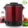 AREBOS Automatic Preserving Cooker 1800 W Preserving Pot 28 L With Timer, Thermostat & Overheating Protection Steplessly Adjustable 30-110°C Mulled Wine Cooker Incl. Preserving Jar Lifter & Prese