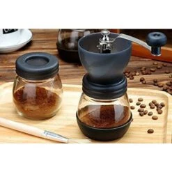 Manual Coffee Grinder, Premium Adjustable Ceramic Coffee Grinder, Black -Small Appliances Store 67260086 5