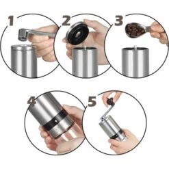 Manual Coffee Grinder With Adjustable Grind - Portable Fast Grinding, Multiple Settings For Coarseness, For Coffee Lovers -Small Appliances Store 67263291 4