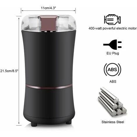 Electric Coffee Grinder, 150W Electric Coffee Grinder Frijol Grinder Spice Nothing Grinder With Stainless Steel Blade 2 Electric Coffee Grinder, 150W Electric Coffee Grinder Frijol Grinder Spice Nothing Grinder With Stainless Steel Blade - Image 2