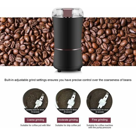 Electric Coffee Grinder, 150W Electric Coffee Grinder Frijol Grinder Spice Nothing Grinder With Stainless Steel Blade 4 Electric Coffee Grinder, 150W Electric Coffee Grinder Frijol Grinder Spice Nothing Grinder With Stainless Steel Blade - Image 4