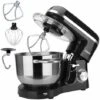AREBOS Stand Mixer 1500 W With 6 L Stainless Steel Mixing Bowl, Incl. Whisk, Dough Hook, Flat Beater And Splash Guard, 6 Speed Settings And Pulse Function