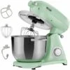 AREBOS Stand Mixer 1800 W Kneading Machine With 5.5 L Stainless Steel Mixing Bowl Low Noise Kitchen Mixer With Mixing Hook, Dough Hook, Whisk And Splash Guard 6 Speeds Dough Machine