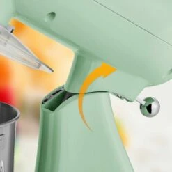 AREBOS Stand Mixer 1800 W Kneading Machine With 5.5 L Stainless Steel Mixing Bowl Low Noise Kitchen Mixer With Mixing Hook, Dough Hook, Whisk And Splash Guard 6 Speeds Dough Machine -Small Appliances Store 67431273 5