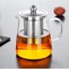 Heat Resistant Glass Teapot With Infuser, Clear Handle, Perfect For Tea And Coffee - (450ml)