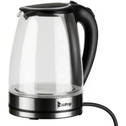 HD-1857-A 220V 2200W 1.8L Electric Glass Kettle UK Plug