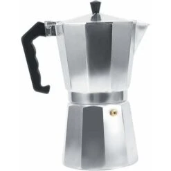 Moka Pot Machine Express Italian Coffee Maker Espresso Stainless Steel Kettle(450ML 9cups)