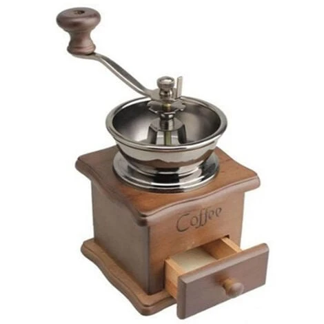 Vintage Manual Coffee Grinder Ceramic Conical Burr Portable Hand Crank Coffee Machine 2 Vintage Manual Coffee Grinder Ceramic Conical Burr Portable Hand Crank Coffee Machine - Image 2