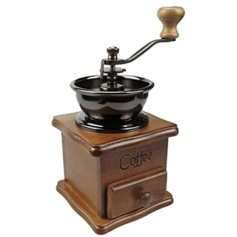 Vintage Manual Coffee Grinder Ceramic Conical Burr Portable Hand Crank Coffee Machine 3 Vintage Manual Coffee Grinder Ceramic Conical Burr Portable Hand Crank Coffee Machine - Image 3