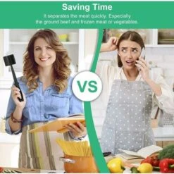 Meat Chopper, Ground Meat Chopper Utensil, Multifunctional Heat Resistant Masher And Mix Chopper For Hamburger Meat, Ground Beef, Turkey And More, Hamburger Chopper Utensil Non Stick Cookware -Small Appliances Store 68106230 3