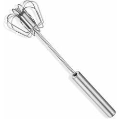 Manual Whisk, Semi-Automatic Whisk, Quiet Small Non-Electric Manual Whisk For The Eat-In Kitchen Made Of Stainless Steel -Small Appliances Store 68106659 4
