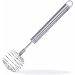 Stainless Steel Manual Egg Whisk, Hand Egg Mixer Eggbeater Blender Stirring Beater Cream Frother Flour Stirrer, For Family Restaurant Kitchen,9.05 In