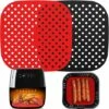 Pieces Reusable Air Fryer, Non-Stick Air Fryer Mats, Air Fryer Pad, Air Fryer Accessories, Air Fryer Mat, For Air Fryer, Steamer Basket