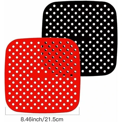 Pieces Reusable Air Fryer, Non-Stick Air Fryer Mats, Air Fryer Pad, Air Fryer Accessories, Air Fryer Mat, For Air Fryer, Steamer Basket 2 Pieces Reusable Air Fryer, Non-Stick Air Fryer Mats, Air Fryer Pad, Air Fryer Accessories, Air Fryer Mat, For Air Fryer, Steamer Basket - Image 2