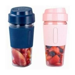 Portable Blender Cup, USB Electric Juicer Blender, USB Juice Blender, Juicer Blender Cup, Juicer Cup Fruit Blender, USB Portable Blender Blender Blue -Small Appliances Store 69368815 4