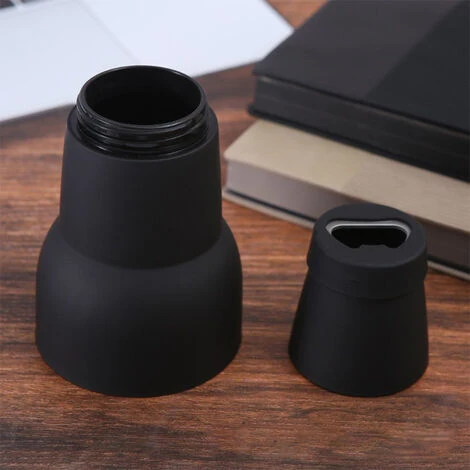 Vacuum Insulated Walled Stainless Steel 3-in-1 Beer / Soda Bottle And Can Cooler With Beer Opener BLACK 5 Vacuum Insulated Walled Stainless Steel 3-in-1 Beer / Soda Bottle And Can Cooler With Beer Opener BLACK - Image 5