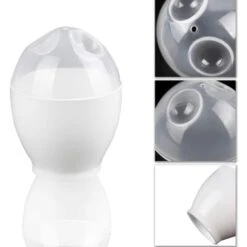 6 Pieces Egg Poacher Easy Egg Cooker Plastic Egg Poacher Cooked Microwave Egg Microwave Pan Nonstick Reusable With Lid For Cooking Perfect Poached Eggs BPA Free -Small Appliances Store 71285767 3