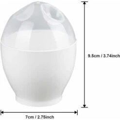 6 Pieces Egg Poacher Easy Egg Cooker Plastic Egg Poacher Cooked Microwave Egg Microwave Pan Nonstick Reusable With Lid For Cooking Perfect Poached Eggs BPA Free -Small Appliances Store 71285767 4