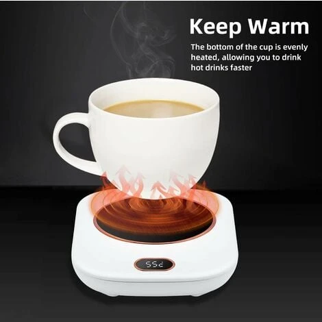 USB Cup Warmer, Portable Electric Hot Plate Small Cup Touch Button Cup Warmer Cup Warmer With USB Charging Cable For Home/Office/Travel 4 USB Cup Warmer, Portable Electric Hot Plate Small Cup Touch Button Cup Warmer Cup Warmer With USB Charging Cable For Home/Office/Travel - Image 4