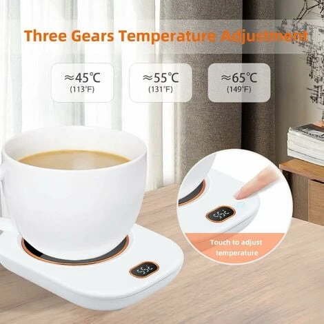 USB Cup Warmer, Portable Electric Hot Plate Small Cup Touch Button Cup Warmer Cup Warmer With USB Charging Cable For Home/Office/Travel 5 USB Cup Warmer, Portable Electric Hot Plate Small Cup Touch Button Cup Warmer Cup Warmer With USB Charging Cable For Home/Office/Travel - Image 5
