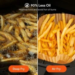 ULTENIC K20 - Dual Air Fryer - 3.8L*2 Air Fryer With Double - Independent Cooking & Sync Finish - Online Recipes - Digital Display With 6 Presets - 2850W 7 ULTENIC K20 - Dual Air Fryer - 3.8L*2 Air Fryer With Double - Independent Cooking & Sync Finish - Online Recipes - Digital Display With 6 Presets - 2850W -Small Appliances Store 72235127 3