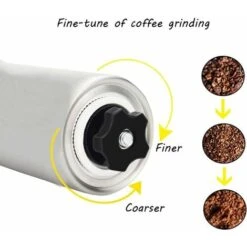 Moulin à Café Manuel Avec Réglage Réglable - Moulin à Bière Et Acier Inoxydable - Moulin à Café Pour Aeropress, Café Filtre, Expresso, Presse Française, Infusion Turque 7 Moulin à Café Manuel Avec Réglage Réglable - Moulin à Bière Et Acier Inoxydable - Moulin à Café Pour Aeropress, Café Filtre, Expresso, Presse Française, Infusion Turque -Small Appliances Store 72509562 3