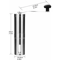 Moulin à Café Manuel Avec Réglage Réglable - Moulin à Bière Et Acier Inoxydable - Moulin à Café Pour Aeropress, Café Filtre, Expresso, Presse Française, Infusion Turque 8 Moulin à Café Manuel Avec Réglage Réglable - Moulin à Bière Et Acier Inoxydable - Moulin à Café Pour Aeropress, Café Filtre, Expresso, Presse Française, Infusion Turque -Small Appliances Store 72509562 4