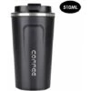 MUFF Stainless Steel Coffee Cup Leakproof Insulated Thermal Cup Car Portable Travel Coffee Mug,Black L