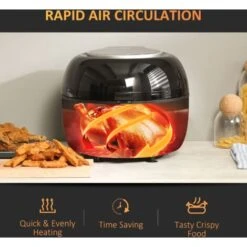 HOMCOM 7L Digital Air Fryer W/ Dehydrate 7 Presets, Rapid Air Circulation 1500W -Small Appliances Store 73336551 4