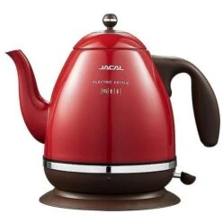 Retro Electric Kettle 304 Stainless Steel Household Appliances 1.5l Portable Travel Water Boiler 1500w European Style Coffee Pot Red