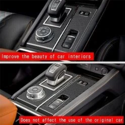 2pcs Car Carbon Fiber Shift Panel Control Panel Decal Interior Modification For 2022+ Rhd -Small Appliances Store 74692341 5