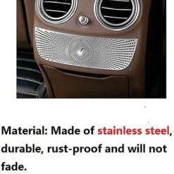 For C E Class Glc Gla W205 W213 X253 Car Stainless Steel Rear Armrest Vent Outlet Horn Cover Trim A -Small Appliances Store 74692360 4