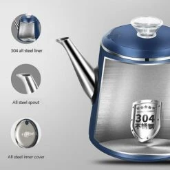 220V Electric Kettle 0.8l Heat Preservation Teapot Household Smart Thermostat Kettle Safety Stainless Steel Water Dispenser Uk 9 220V Electric Kettle 0.8l Heat Preservation Teapot Household Smart Thermostat Kettle Safety Stainless Steel Water Dispenser Uk -Small Appliances Store 74692797 5