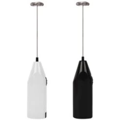 GDRHVFD Portable Battery Operated Milk Frothers - Electric Coffee Frother Whisk, Battery Powered Stirrer, Portable Milk Frother, Mini Blender For Bulletproof Coffee, Cappuccino, Latte, Frappe And Mat
