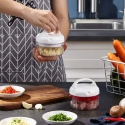 Mini Manual Garlic Chopper Mini Chopper Vegetable Chopper Portable Chopper Chopper Meat Cutting Machine For Garlic Ginger Onion Food -Small Appliances Store 75328675 3