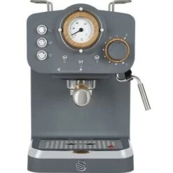 Swan Espresso Coffee Machine, Nordic Grey, ESE Pods Or Ground - SK22110BN -Small Appliances Store 77196603 4