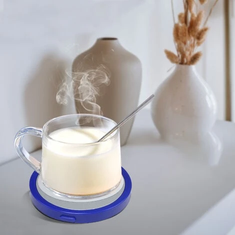 Coffee Mug Warmer For Desk Auto Shut Off USB, Electric Beverage Warmer For Coffee,Cocoa,Tea,Milk Blue 4 Coffee Mug Warmer For Desk Auto Shut Off USB, Electric Beverage Warmer For Coffee,Cocoa,Tea,Milk Blue - Image 4