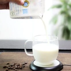 Coffee Mug Warmer For Desk Auto Shut Off USB, Electric Beverage Warmer For Coffee,Cocoa,Tea,Milk Dark Wood Texture -Small Appliances Store 77431970 4