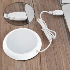 USB Coffee Mug Warmer, Wood Grain Cup Warmer Beverage Mug Heat Mat Water Milk Warmer Plate White 8 USB Coffee Mug Warmer, Wood Grain Cup Warmer Beverage Mug Heat Mat Water Milk Warmer Plate White -Small Appliances Store 77431998 4