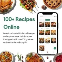 CHEFREE AFG01 - Air Fryers 6L&1650W - Indoor Grill Oven Combo - 8 In 1 Smart XL Electric Grill With Griddle -Small Appliances Store 78319717 5