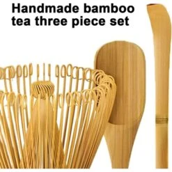 Matcha Whisk Set - Matcha Whisk, Traditional Scoop, Tea Spoon. Handmade From Natural Bamboo -Small Appliances Store 78326051 3