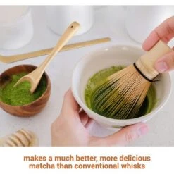 Matcha Whisk Set - Matcha Whisk, Traditional Scoop, Tea Spoon. Handmade From Natural Bamboo -Small Appliances Store 78326051 4