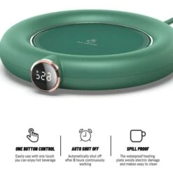 Coffee Mug Warmer&Cup Warmer For Office Desk Use, Electric Beverage Warmer, Coffee Warmer Plate For Cocoa Green -Small Appliances Store 78326969 3